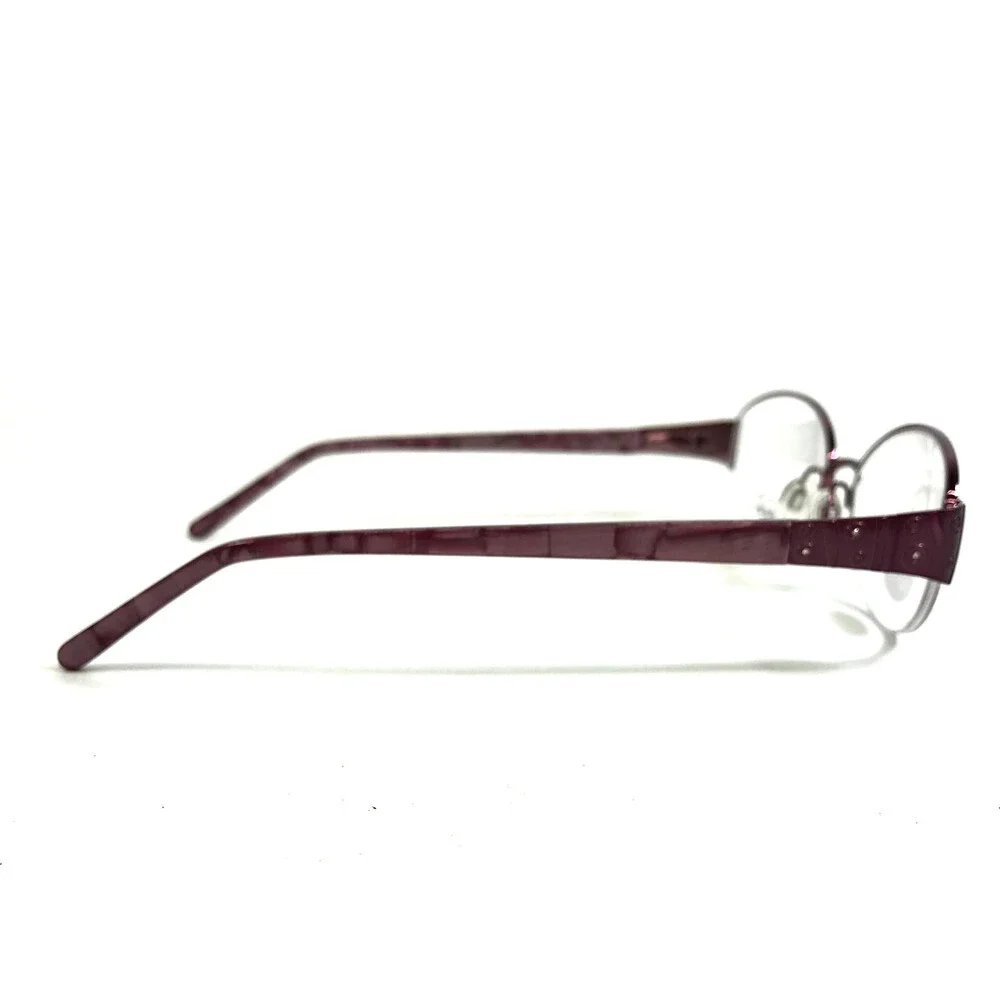 Clear Vision Eyeglasses Frames SOFIA ROSE Pink Purple Oval Half Rim 58-18-140